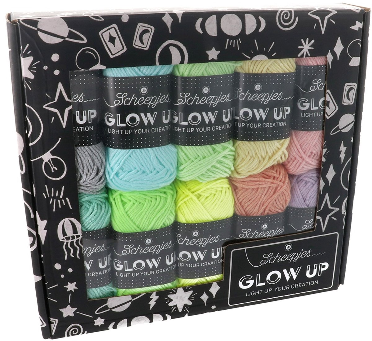 Scheepjes Glow Up colour pack 10 x 25g
