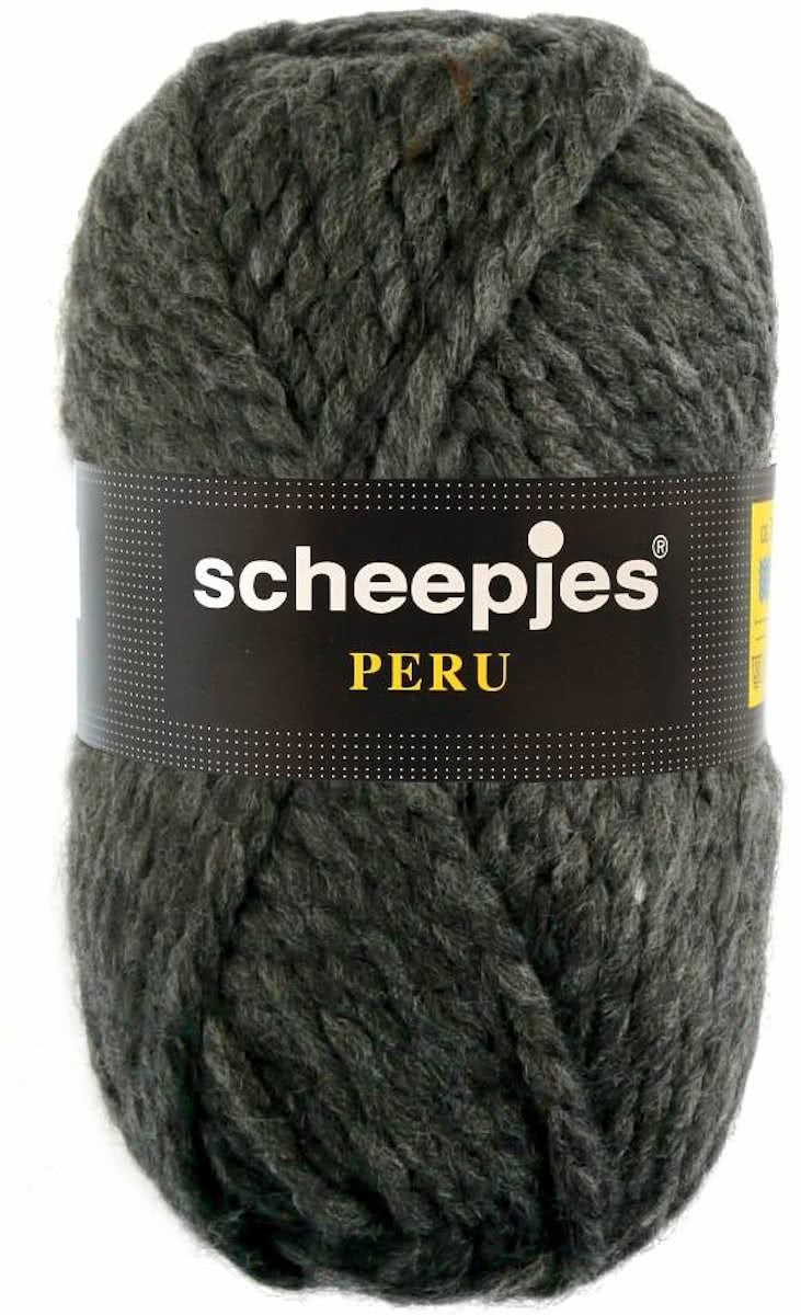   Peru donkerbruin (030) PAK MET 10 BOLLEN a 100 GRAM.
