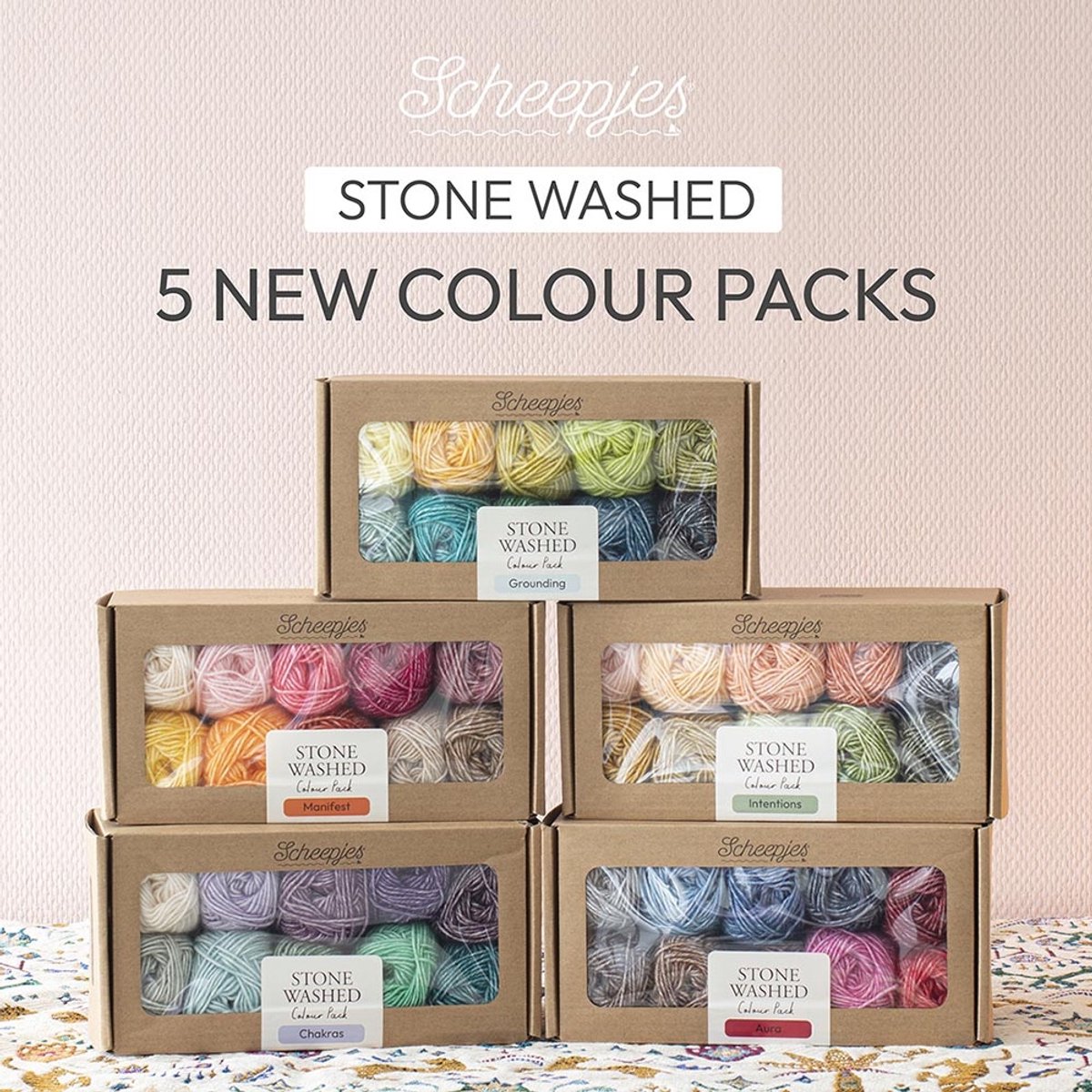 Scheepjes Stone Washed colour pack 10x25g