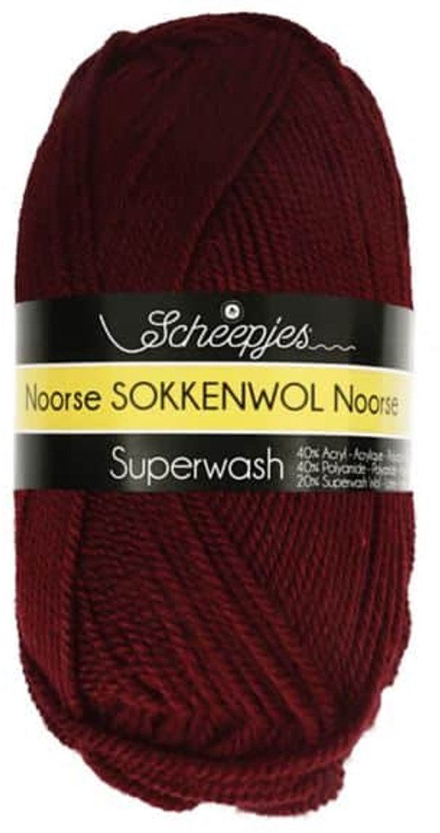 scheepjes noorse sokkenwol markoma - rood