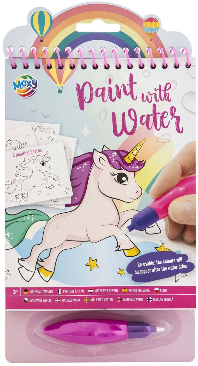 Schilderen met Water Eenhoorn