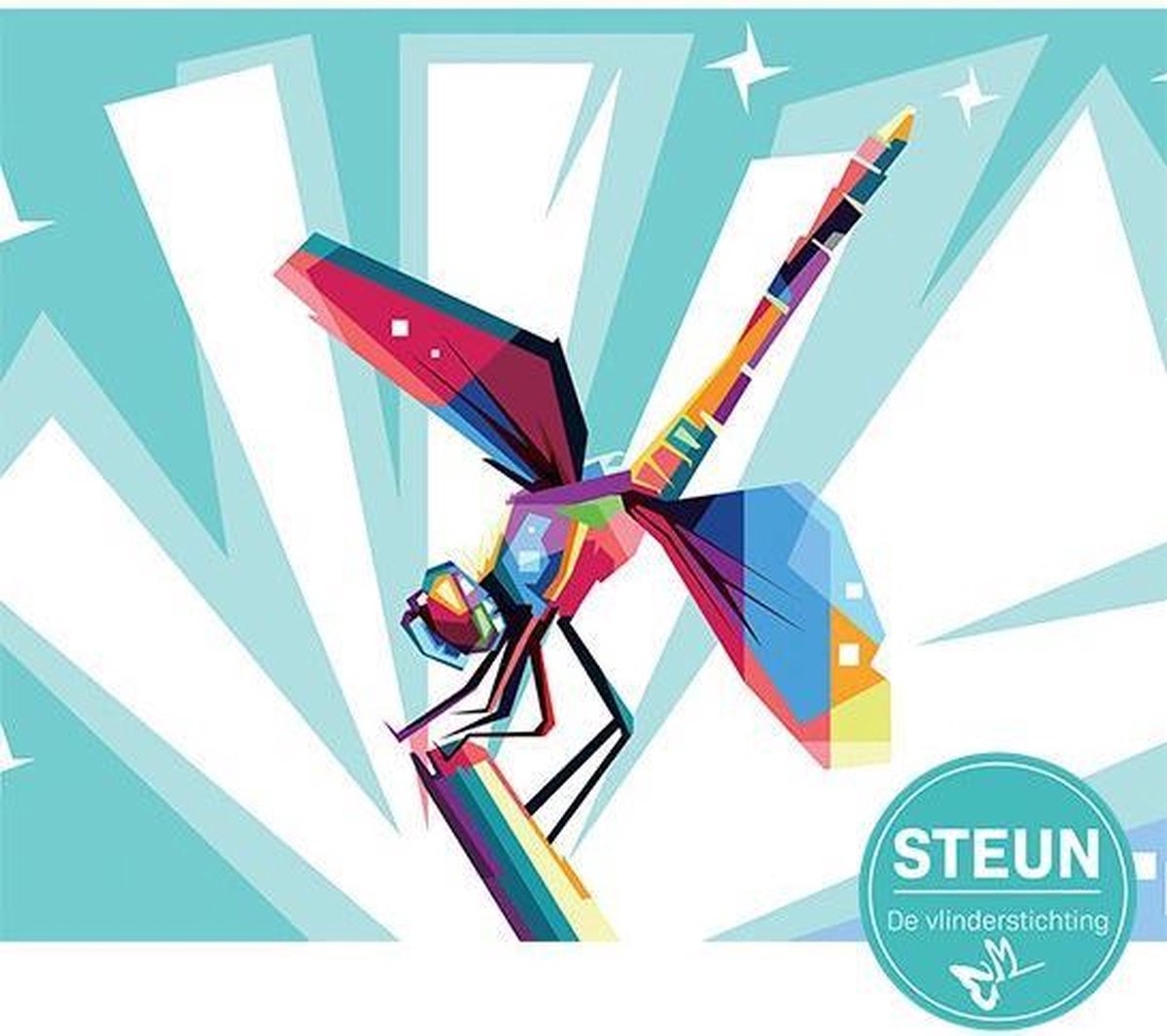 Schilderenopnummers.com® Libelle - 50x40 cm – Schilderen op nummer -Schilderen op nummer volwassenen