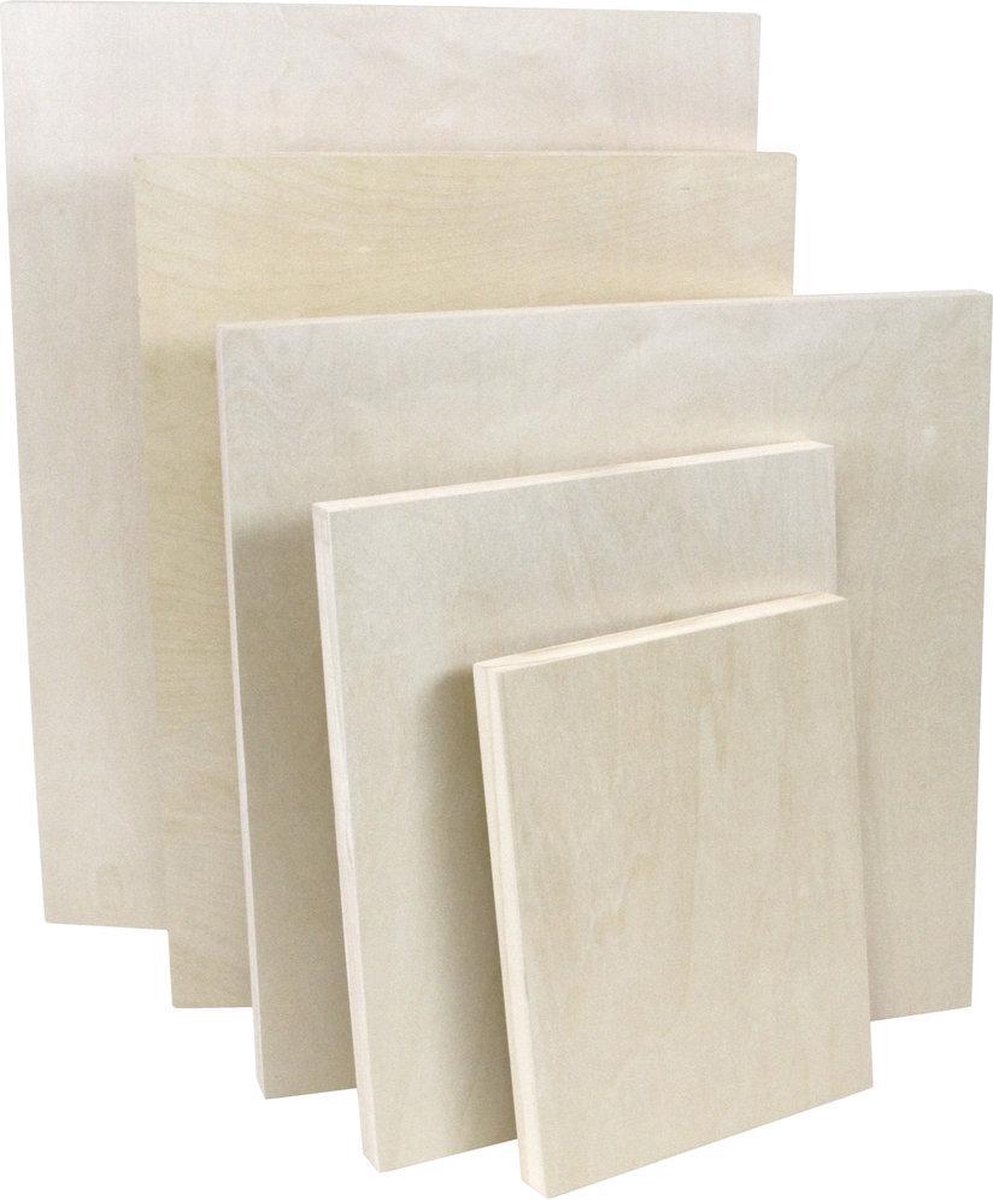 Schilderspaneel 3D - Schildersdoek hout - 60 x 80cm - per 2 verpakt - Schilderspanelen