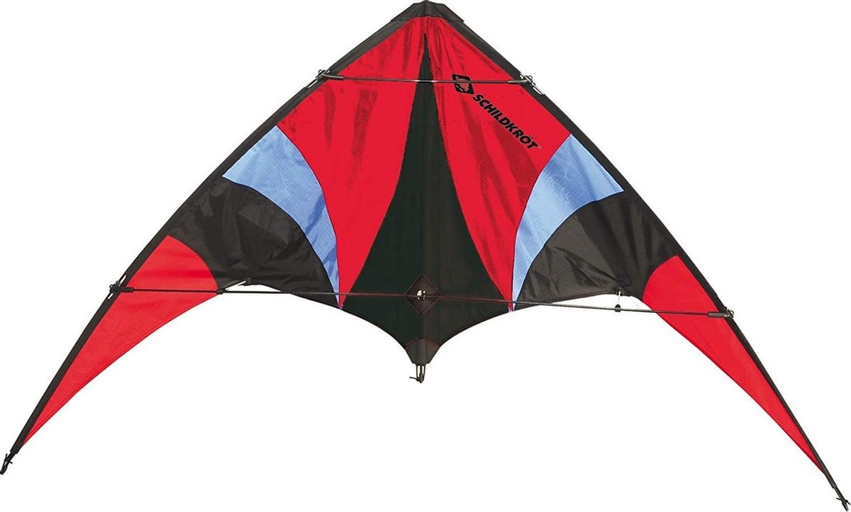 Schildkröt Funsports Stuntvlieger 140 130 Cm Rood/wit/zwart 4-delig