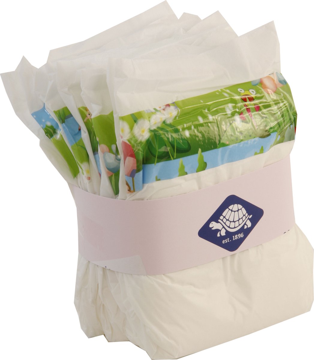 Schildkröt poppenaccessoire pampers / luiers set van 5