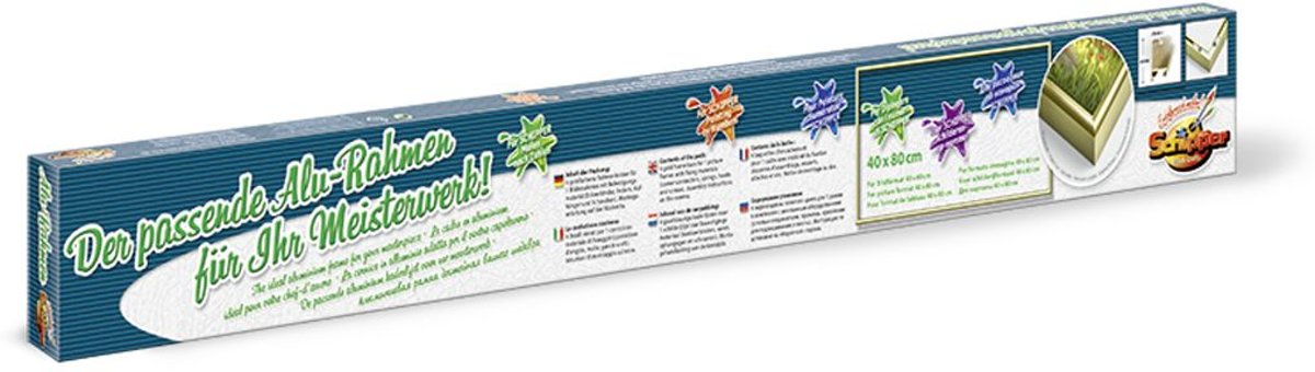 Schilderen op Nummer Aliminium Lijst 40x80 cm