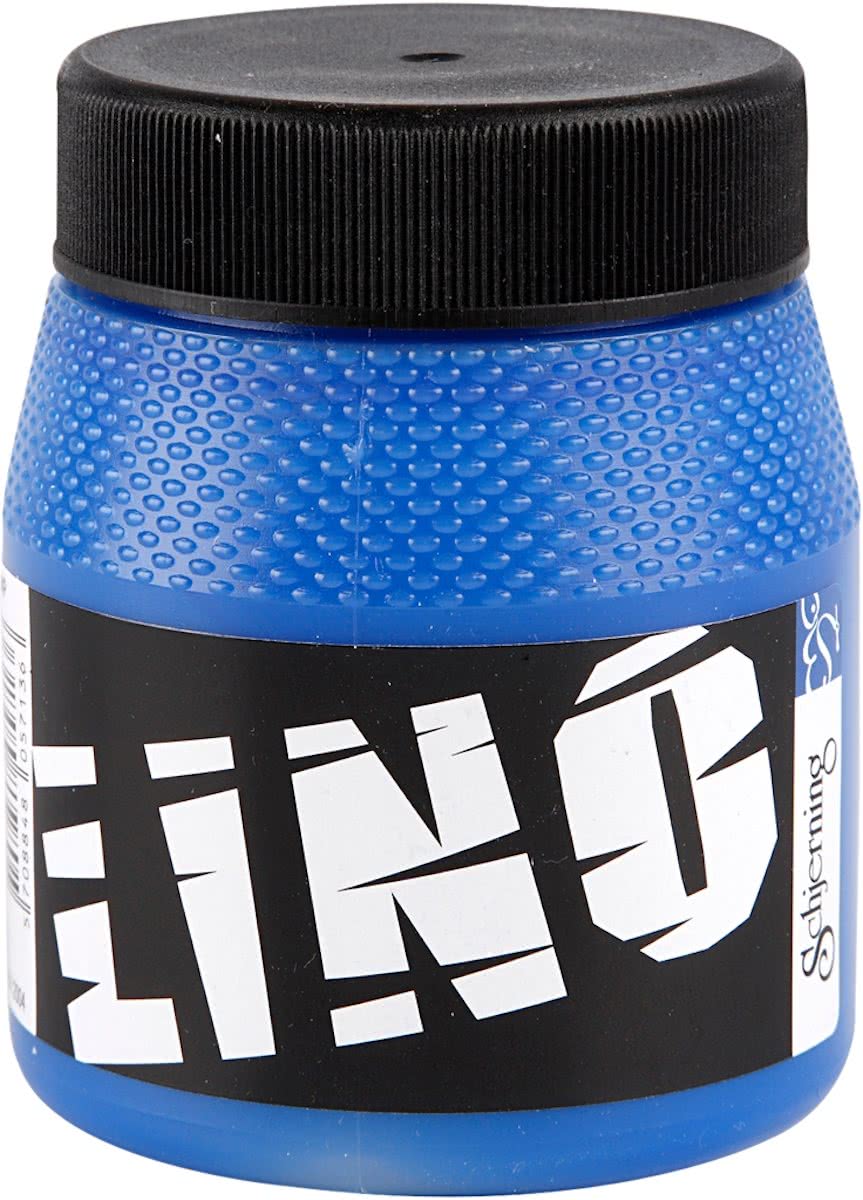 Linoleum verf, blauw, 250 ml