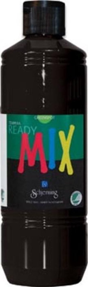 Plakkaatverf - Milieuvriendelijk - Zwart - Matt - Greenspot - 500ml