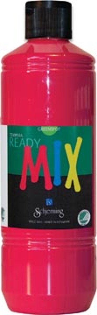 Schjerning plakkaatverf Ready Mix 500ml Primairrood
