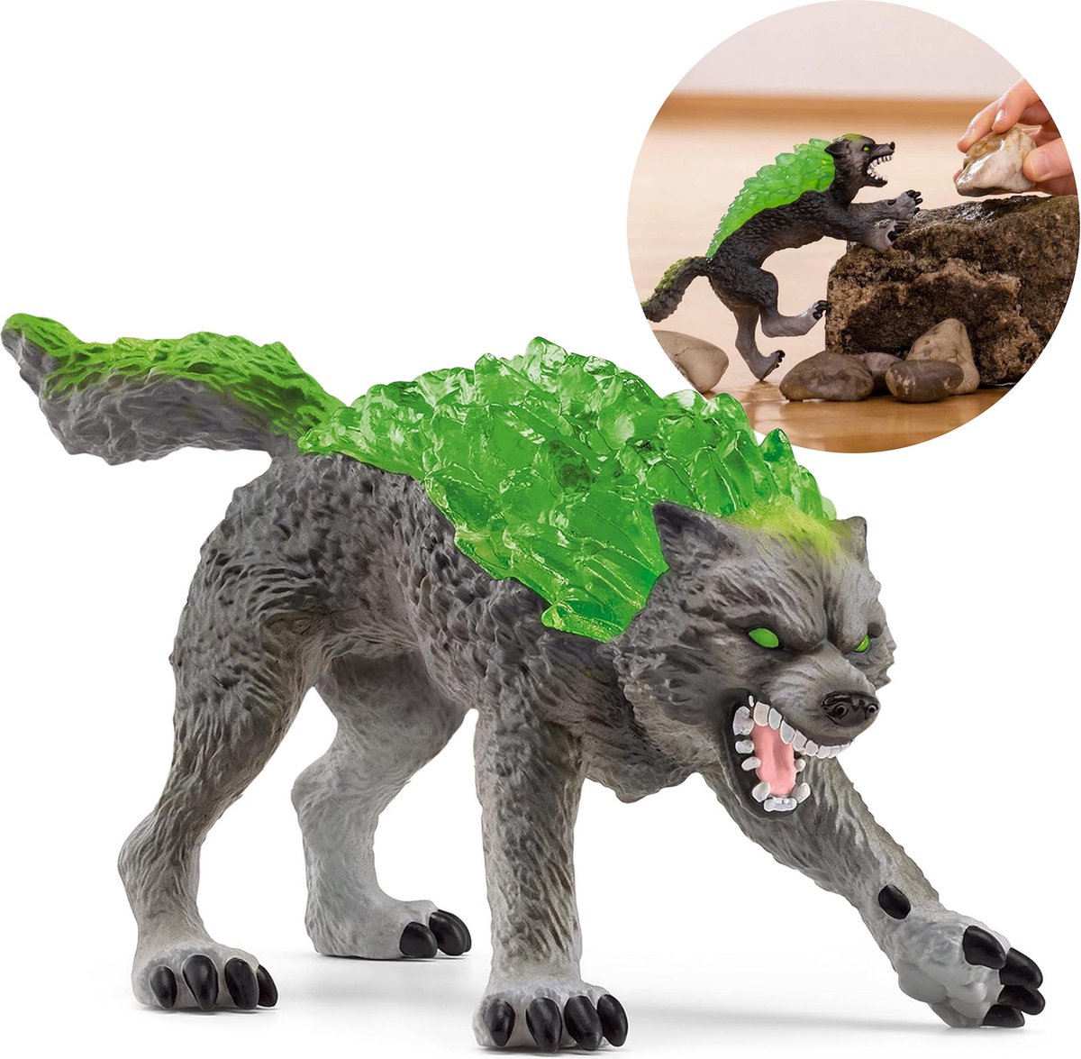 SLH70153 Schleich Eldrador - Granieten Wolf, Kinderfiguur 7+
