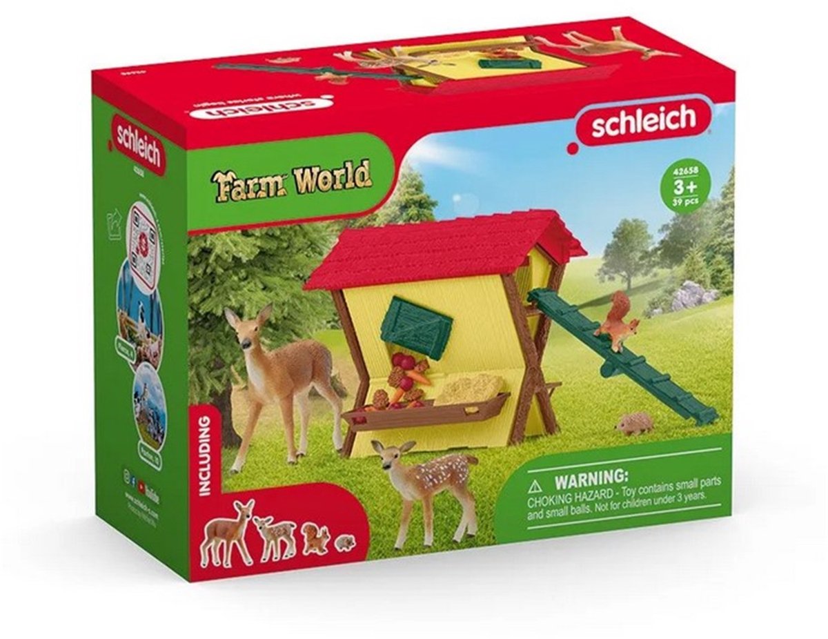 Schleich Farm World Het voeren van de bosdieren 42658