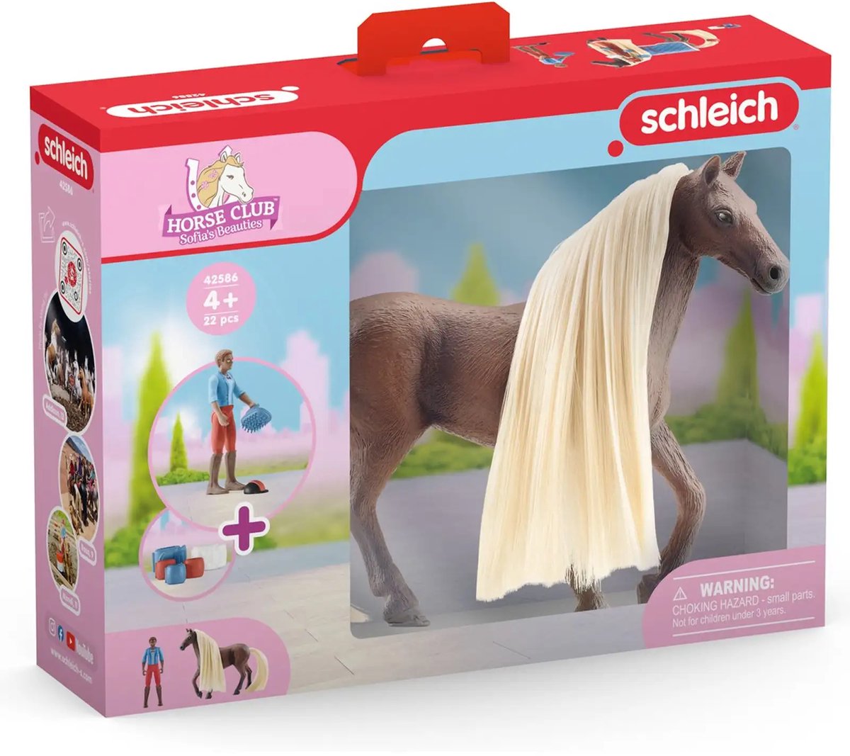 schleich HORSE CLUB 42586 - Paard met verzorger