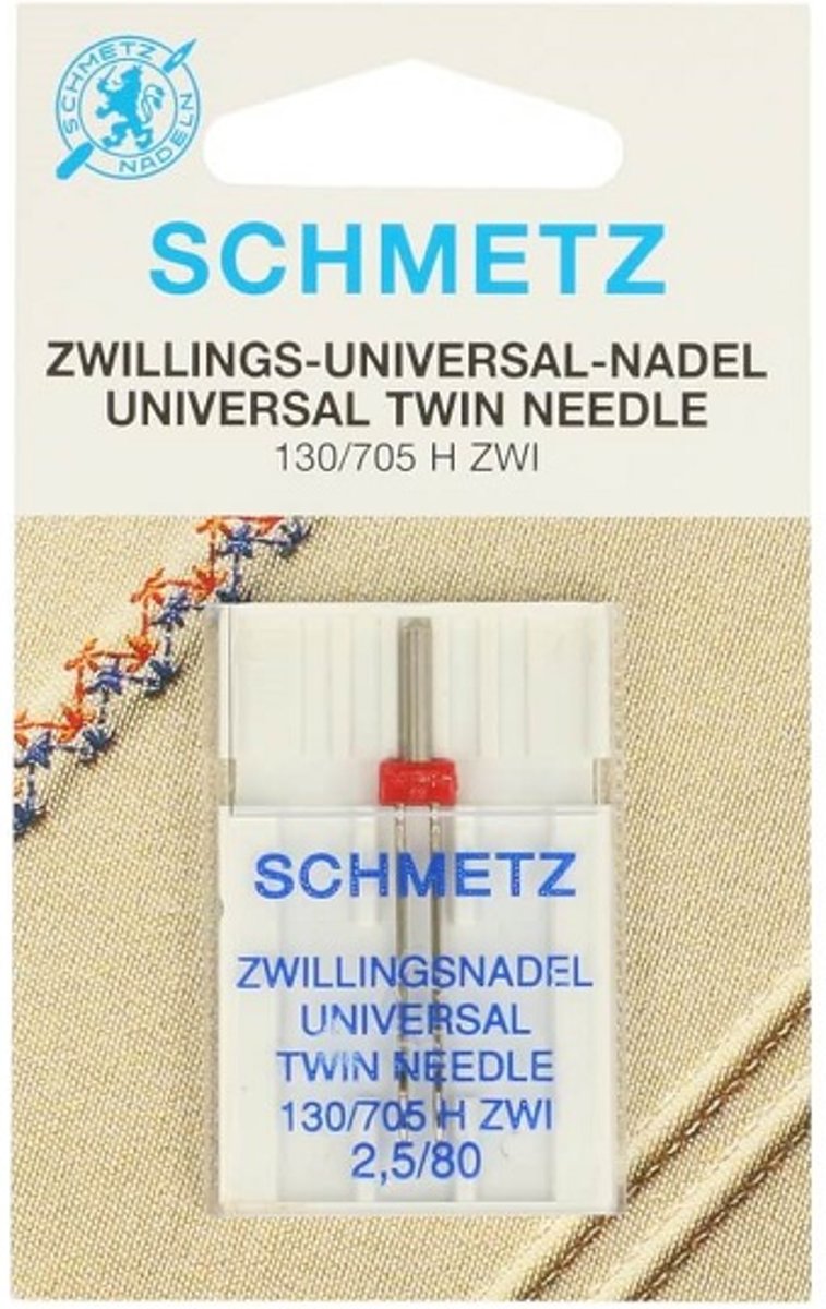 Naaimachine tweeling naald universeel 130/705 H ZWI 2,5/80