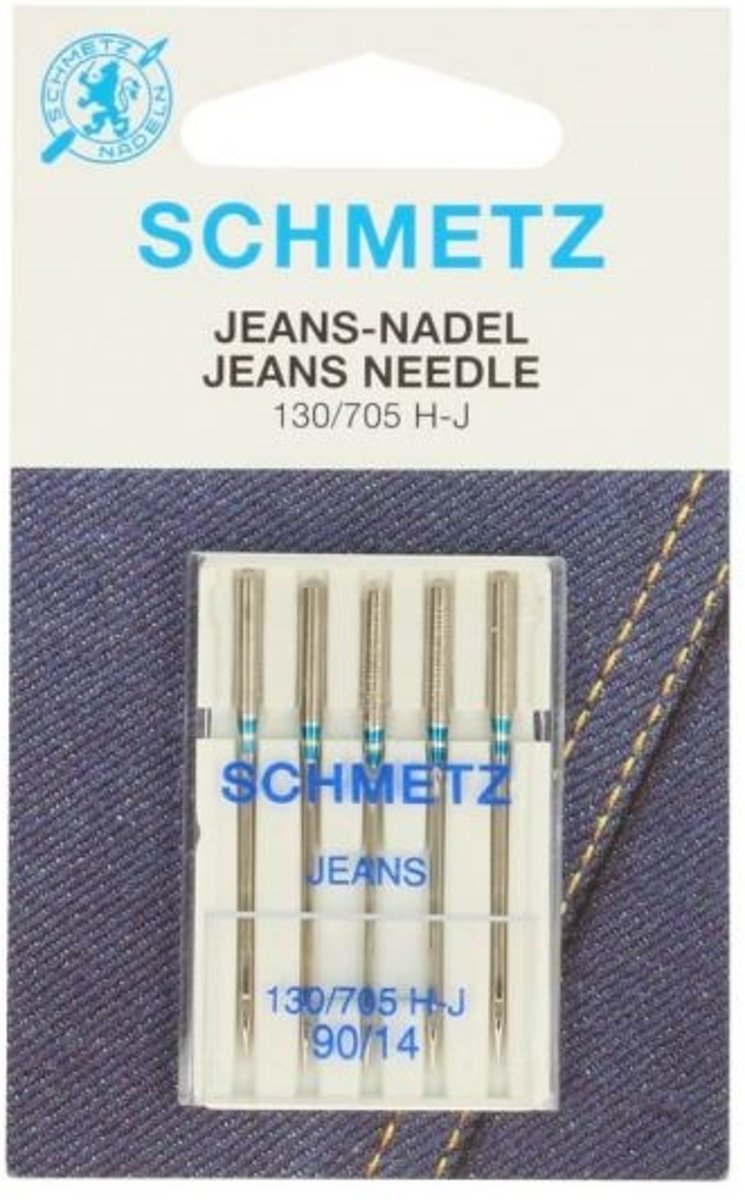 Naaimachinenaalden Schmetz Jeans naalden 130/705 H-J 90/14 5 stuks