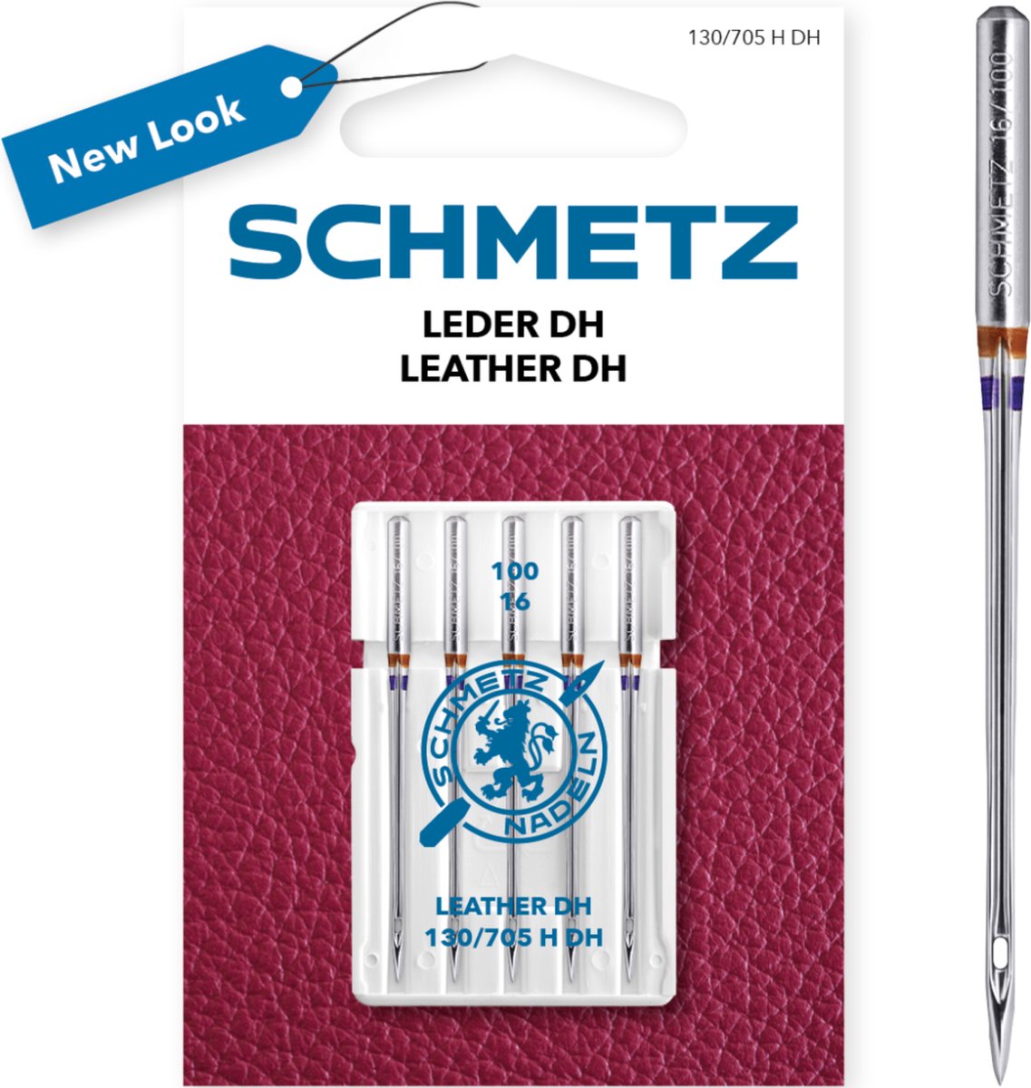 Schmetz Leder DH machinenaalden - dikte 100 - Nieuw - verbeterde kwaliteit