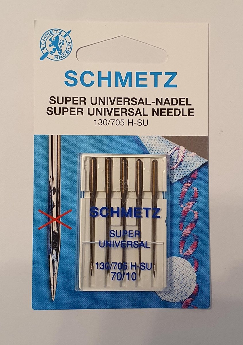   Naaimachinenaald Super Universal naald 130/705 H-SU 70/10 Teflonlaag