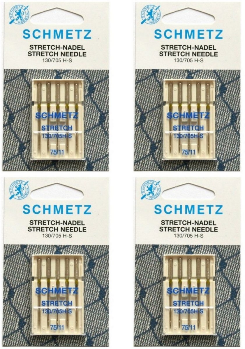   machinenaalden stretch nr.75 (5 naalden) universeel, 4 kaarten