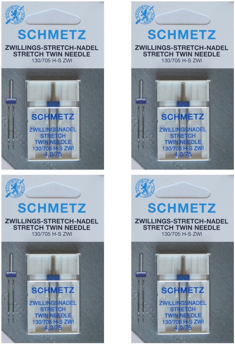   machinenaalden tweelingnaald Stretch 4,0-75 universeel, 4 kaarten