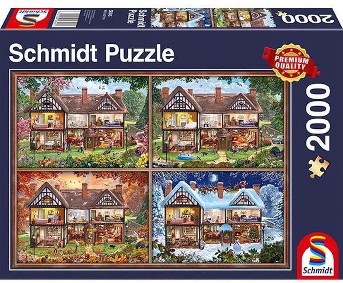 Puzzel Huis van de vier seizoenen 2000 stukjes - Schmidt