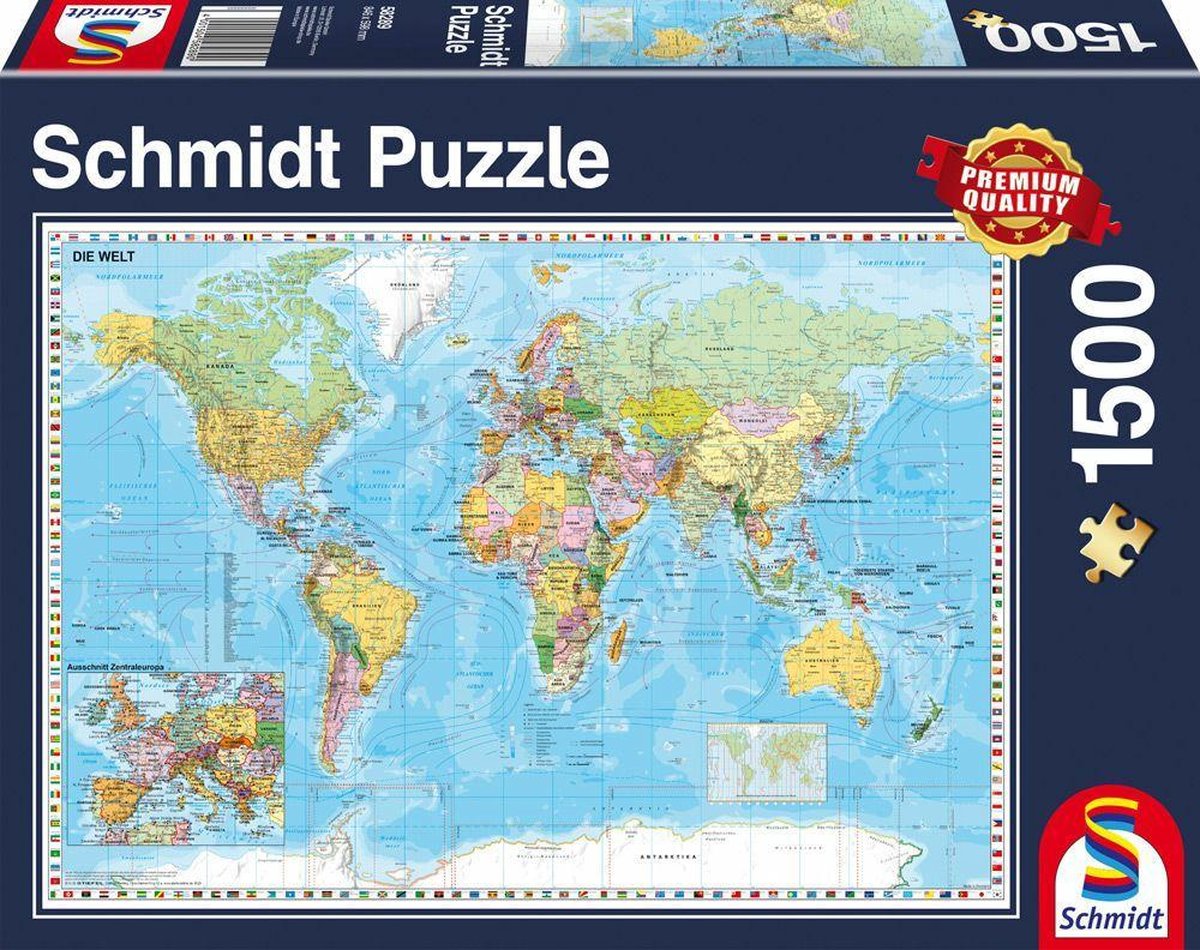 Schmidt Spiele 58289 puzzel Legpuzzel 1500 stuk(s) Kaarten