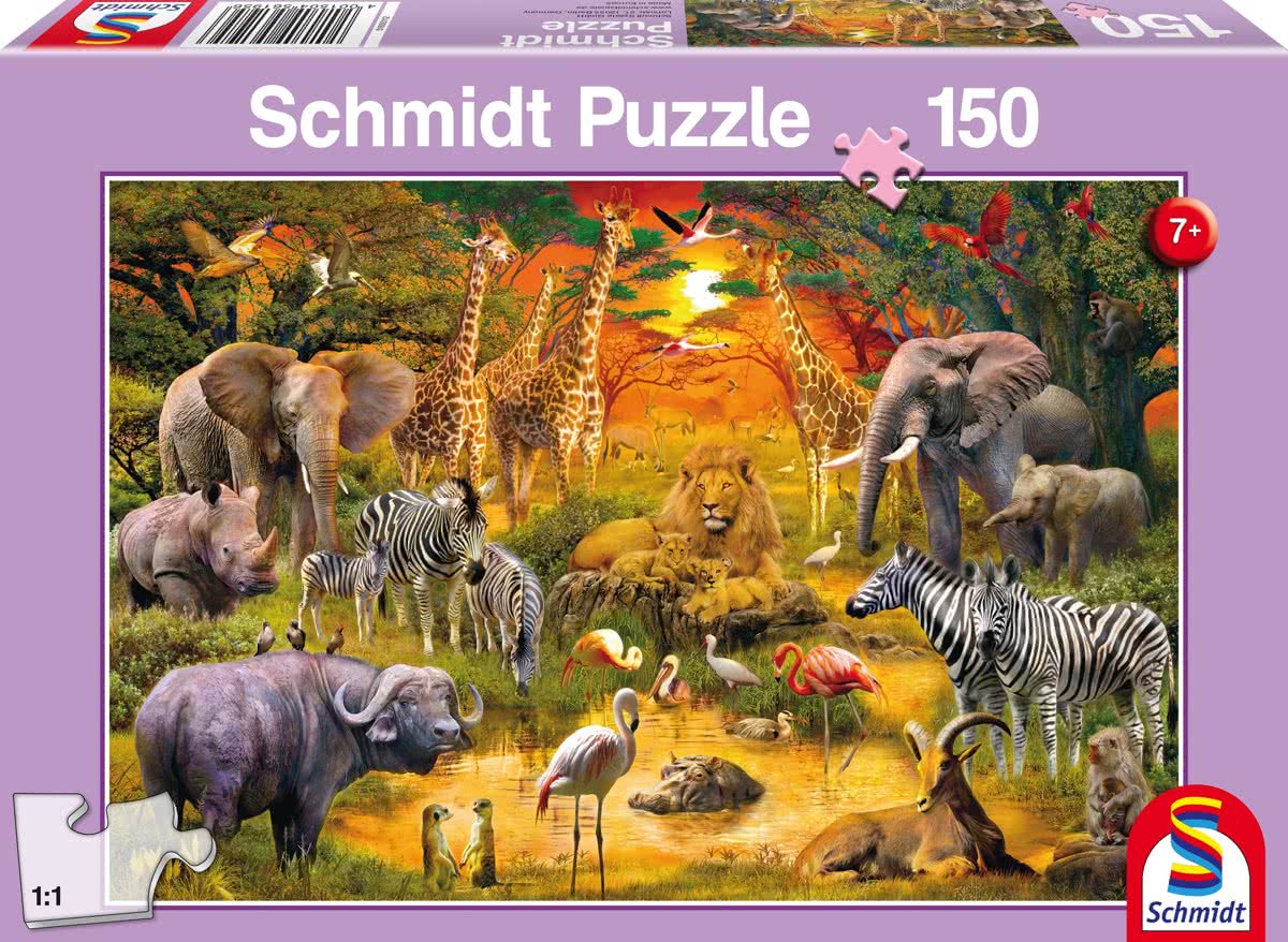 Animals  in Africa 150 pcs Legpuzzel