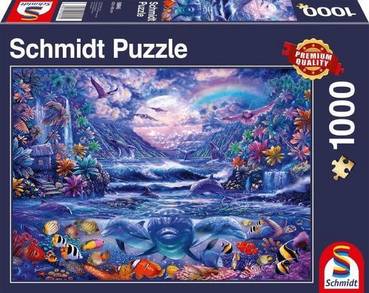 Maanlicht Oase, 1000 stukjes Puzzel