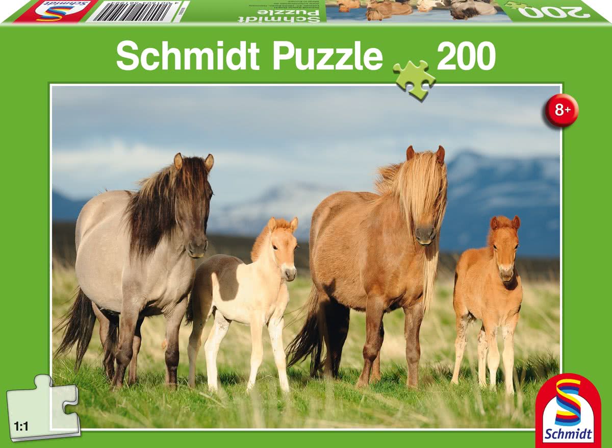 Paardenfamilie, 200 pcs Legpuzzel