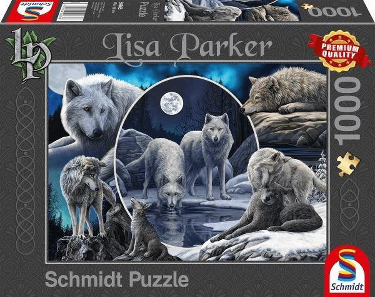 Prachtige Wolven, 1000 stukjes Puzzel
