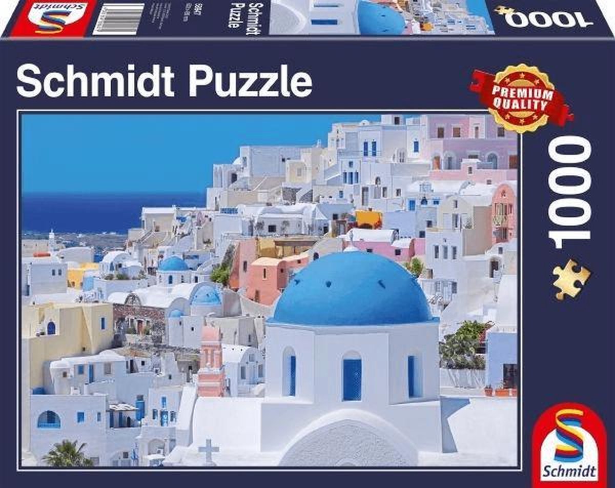 Santorini, Cyclades, 1000 stukjes Puzzel