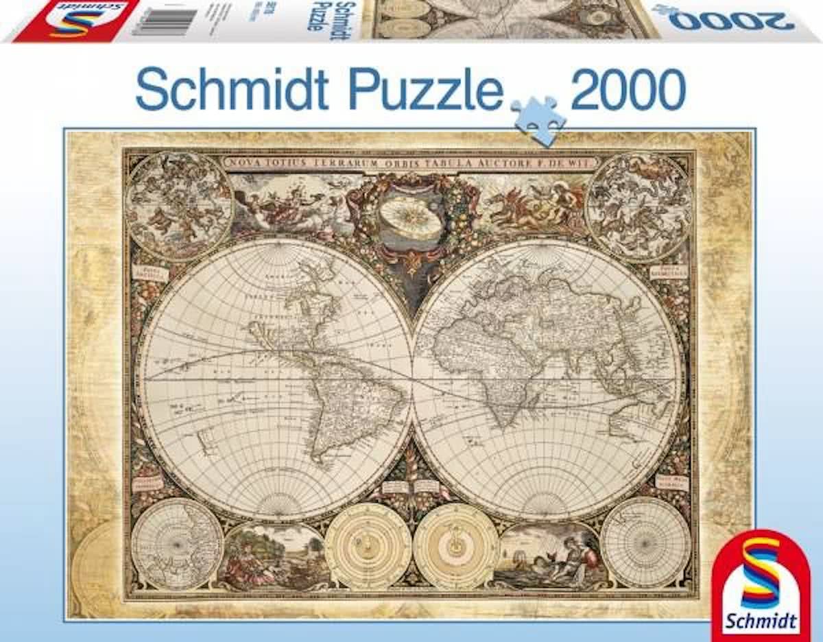 Schmidt Historische Wereldkaart - Puzzel