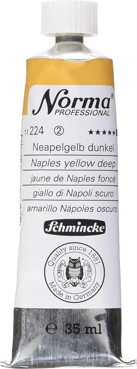Schmincke Norma Professional Olieverf 35ml - Naples Yellow Deep (224)