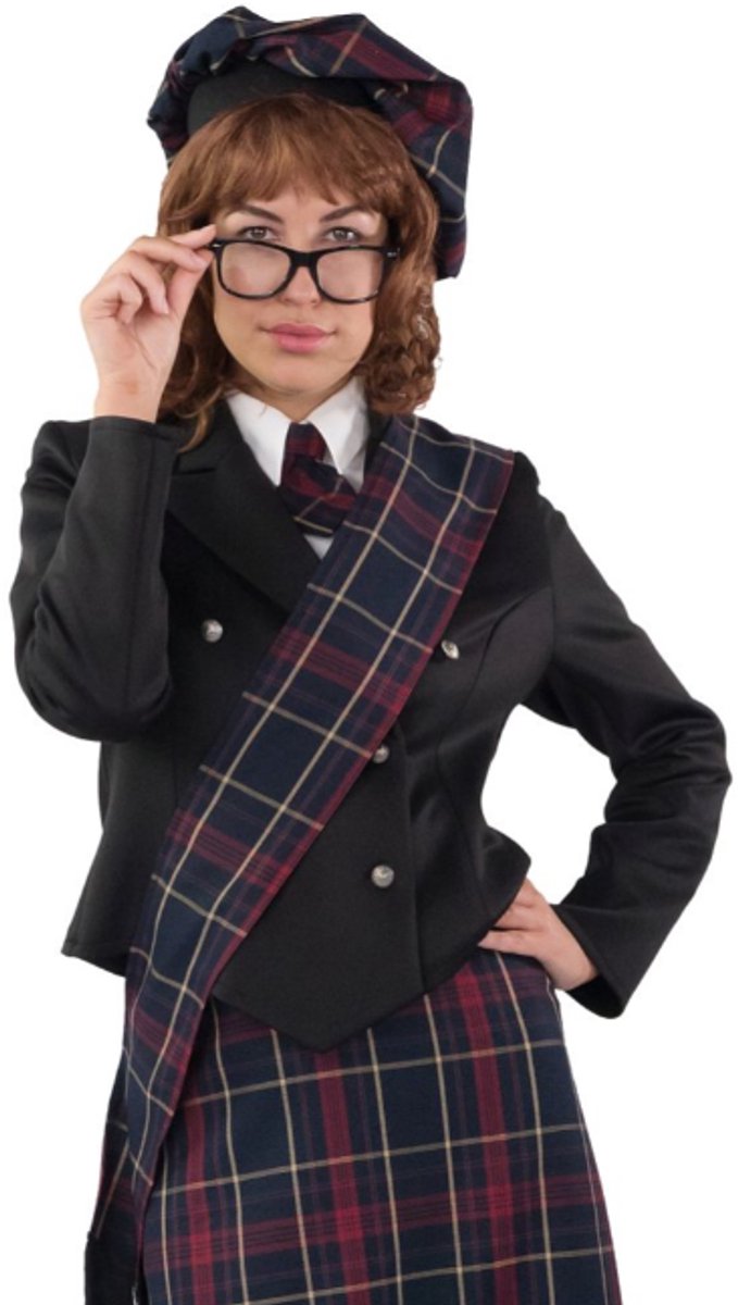 Schots Scuba Jasje Zwart Dames - Maat 50-52