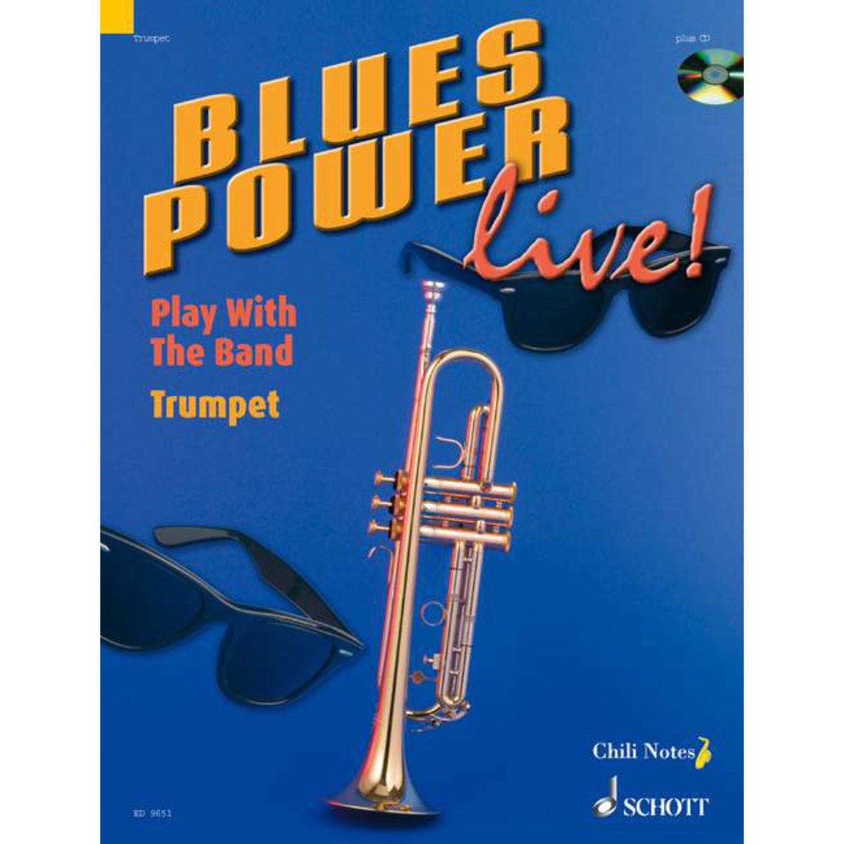 Schott Music Blues Power live! Trompete - Play-Along / Multimedia / DVD / CD