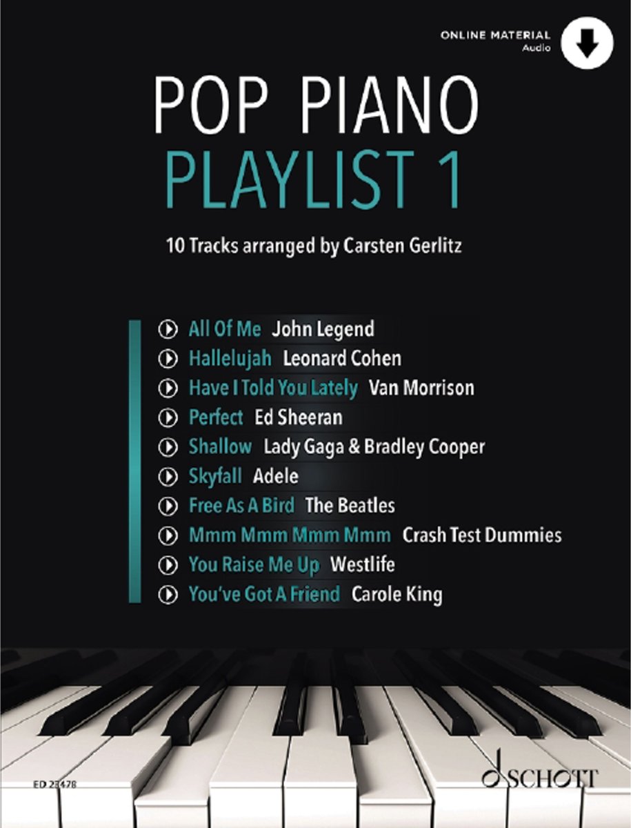 Schott Music Pop Piano Playlist 1 - Diverse songbooks
