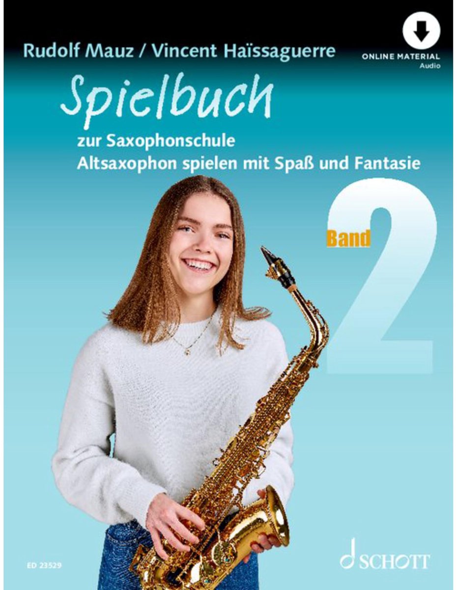 Schott Music Saxophonschule: Spielbuch 2 - Lesboek voor houten blaasinstrumenten
