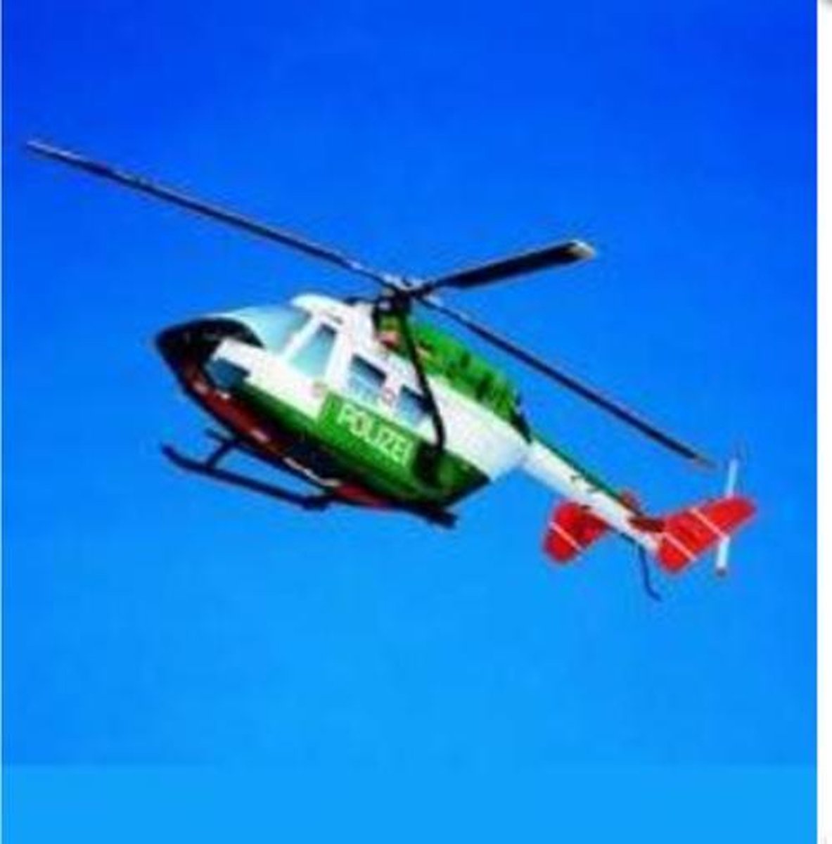 Kartonnen bouwplaat Eurocopter BK-117 schaal 1:24