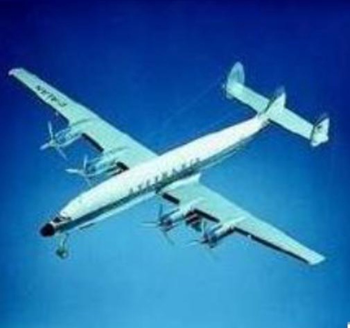 Kartonnen bouwplaat Lockheed Super Constellation Schaal 1:50