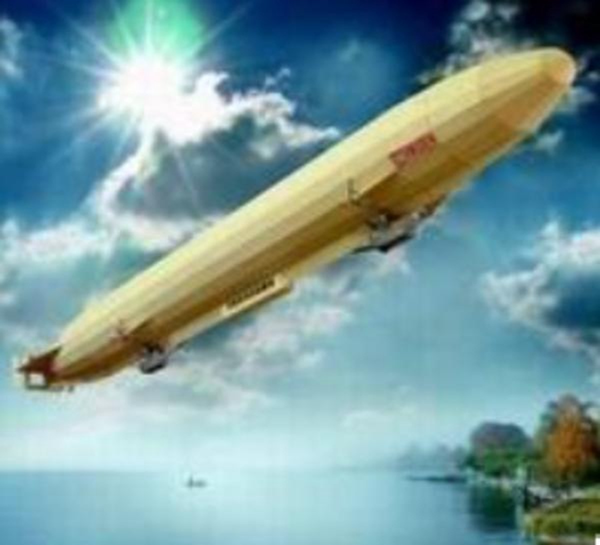 Kartonnen bouwplaat Luchtschip LZ 10 Schwaben 1:200