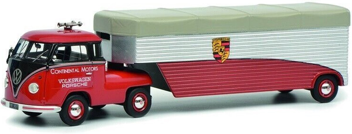 Volkswagen T1B Porsche Car Transporter 1962 Schuco