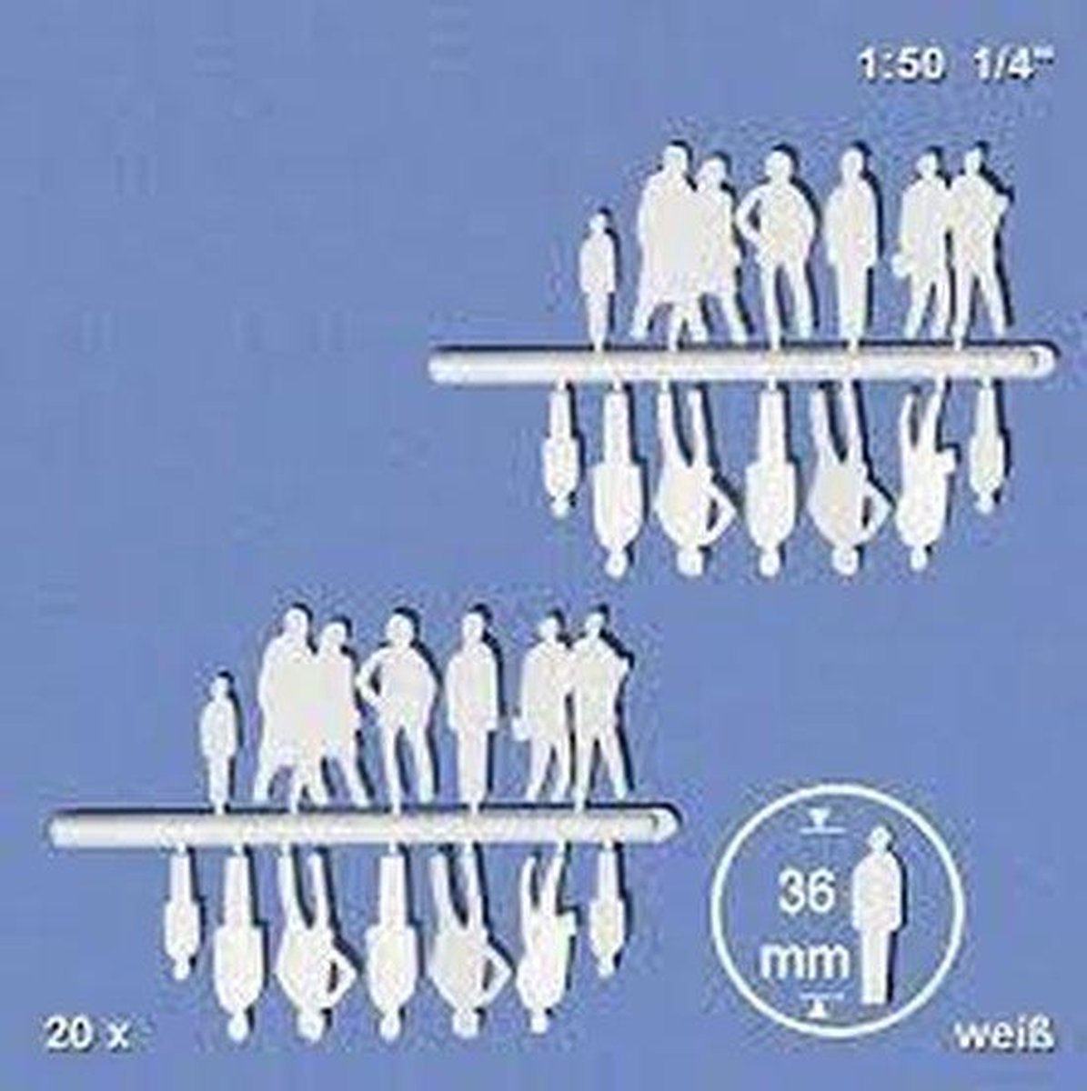 Schulcz Maquettebouw Silhouet staande fig 1:50 40st