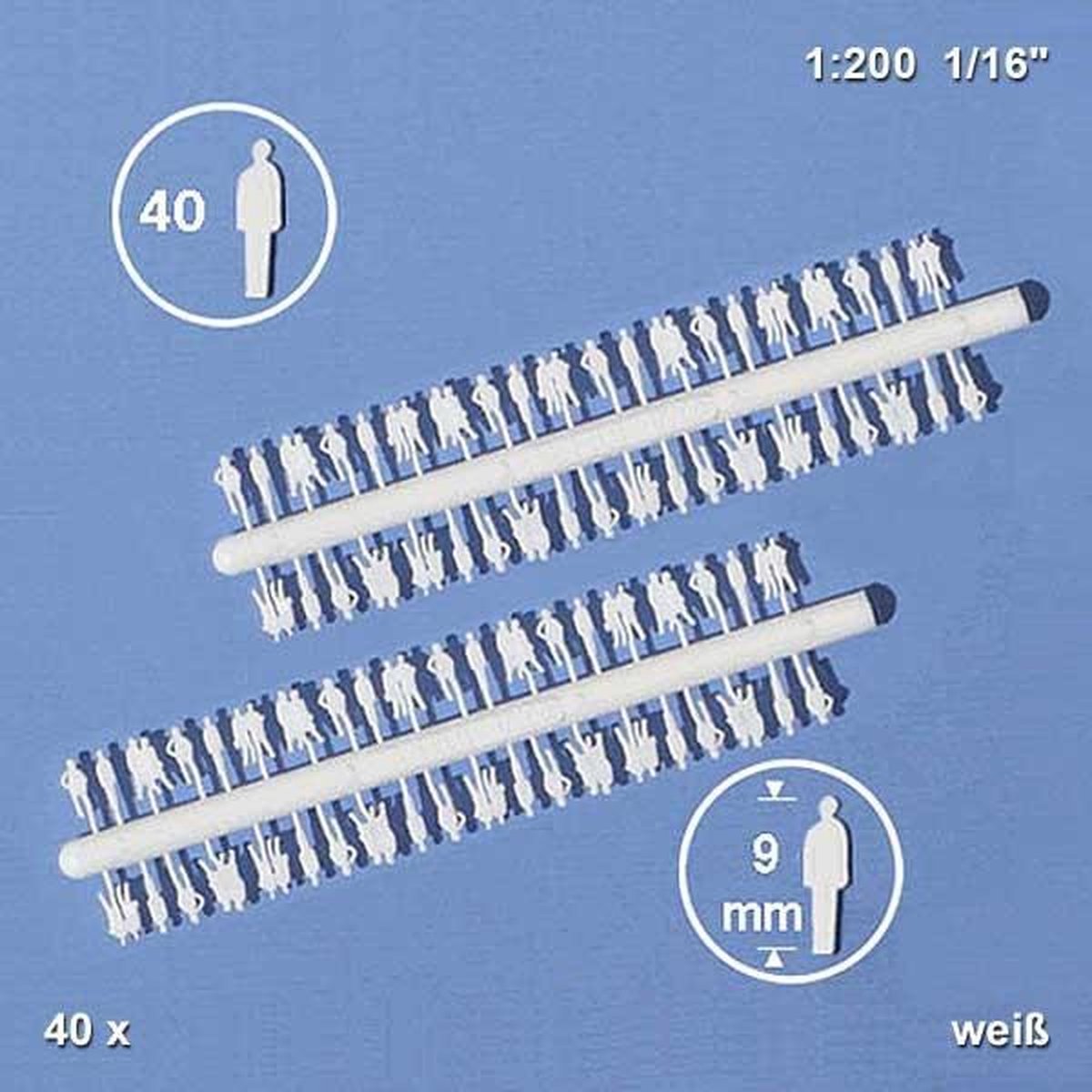 Schulcz Maquettebouw Staande figuren 1:200 80st wit