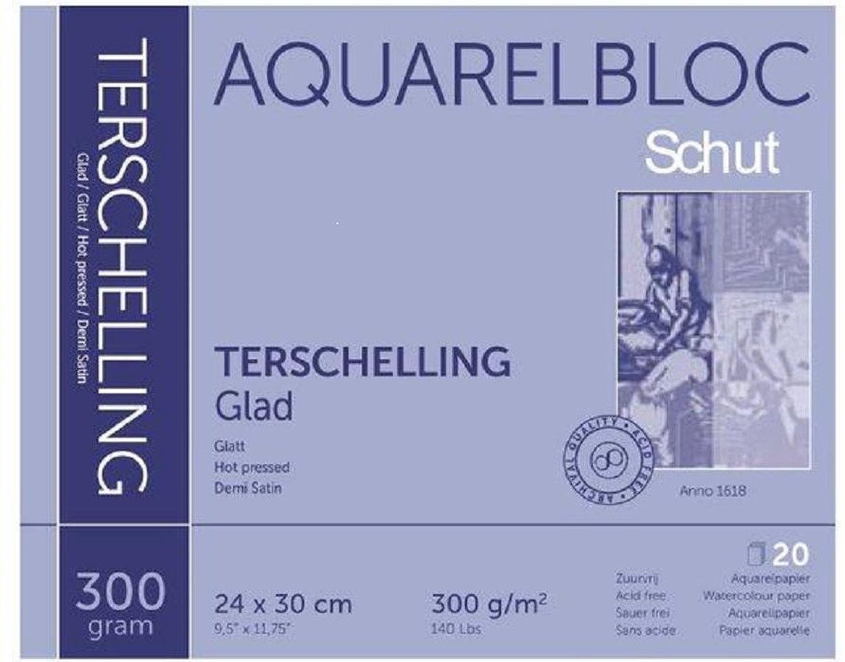 Schut - Block Terschelling Hot Pressed 300gr/m2 24x30cm