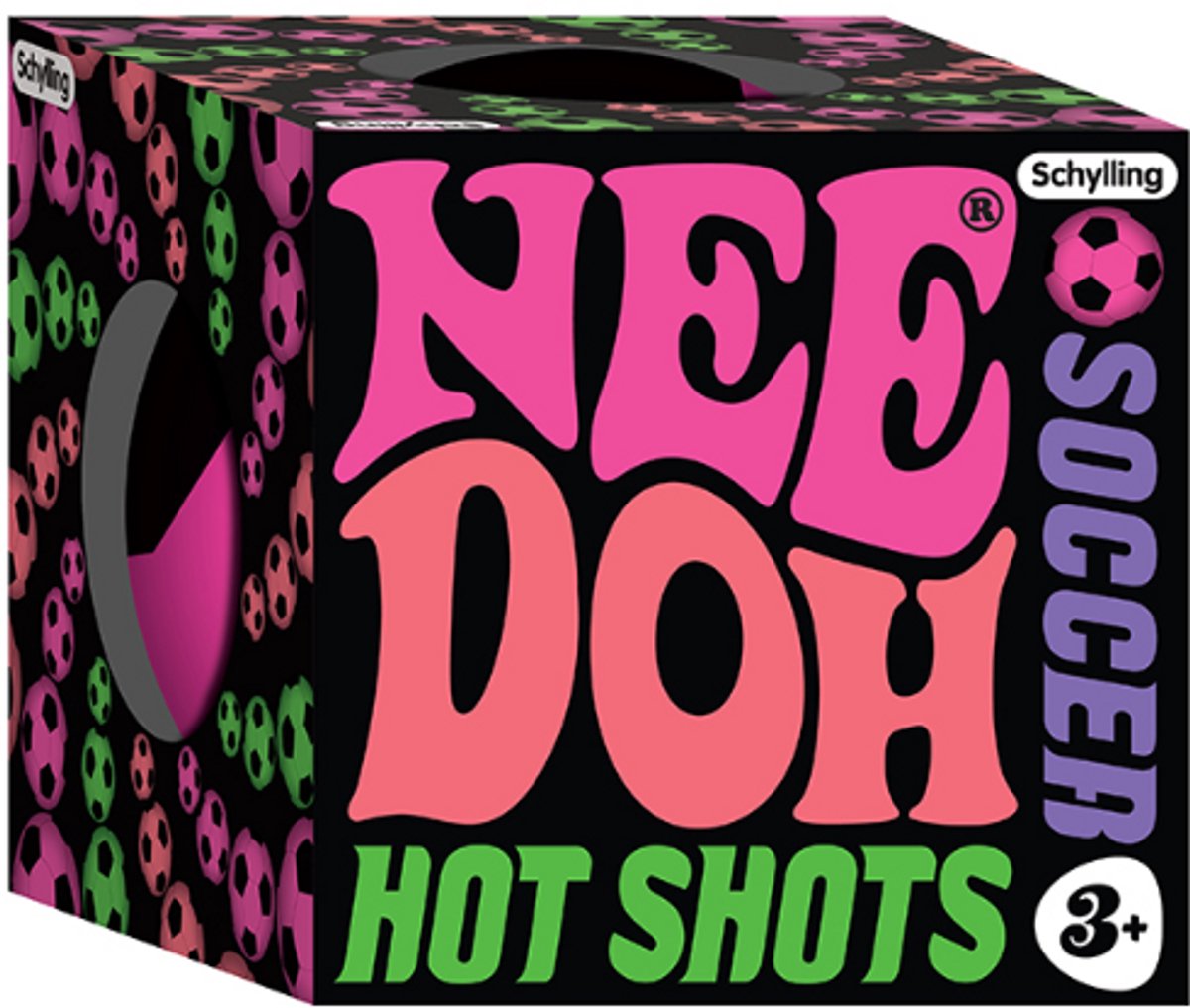 Schylling NeeDoh Hot Shots voetbal stressbal speelgoed multicolor.