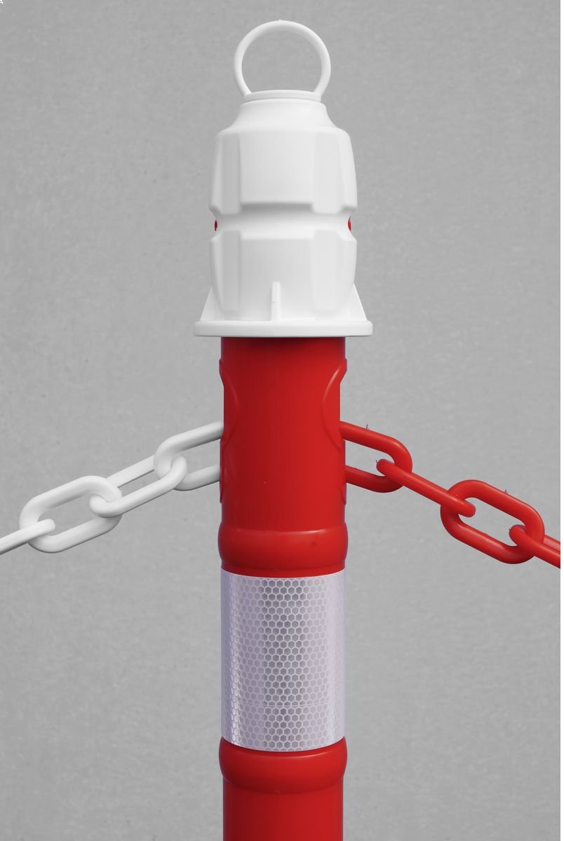 Kettingpalen - polypropyleen - 4 palen + 4 kettingen - set