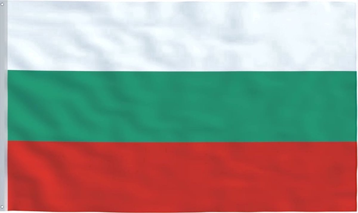Scoby - Bulgaarse Vlag - Bulgarian Flag - Bulgarije - 90x150cm - Original Colors - Strong Quality - Inclusief Bevestigingsringen