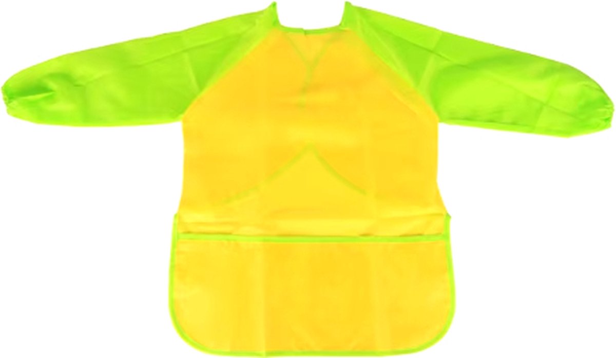 Scoby - Kinderschort - Verf- en Kookschort - Kliederschort voor Knutselen en Schilderen - One Size - Geel