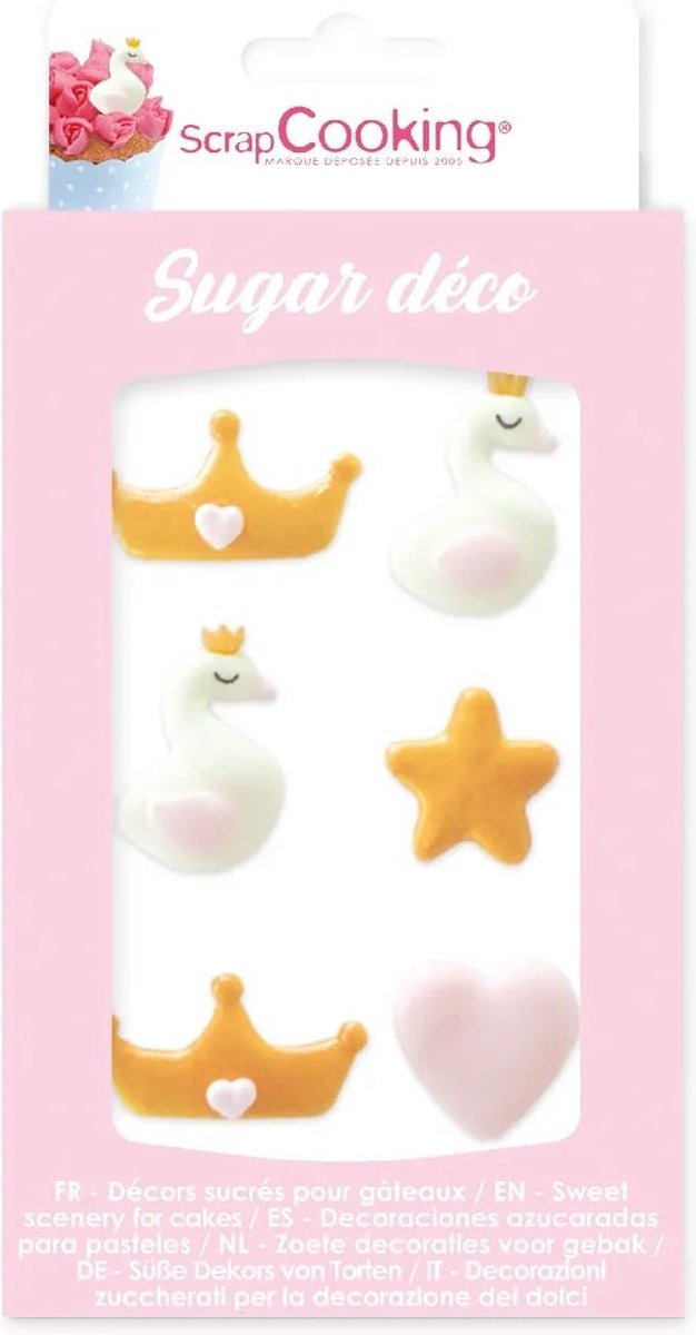 ScrapCooking - Suikerdecoraties - Prinsessen - Set/6