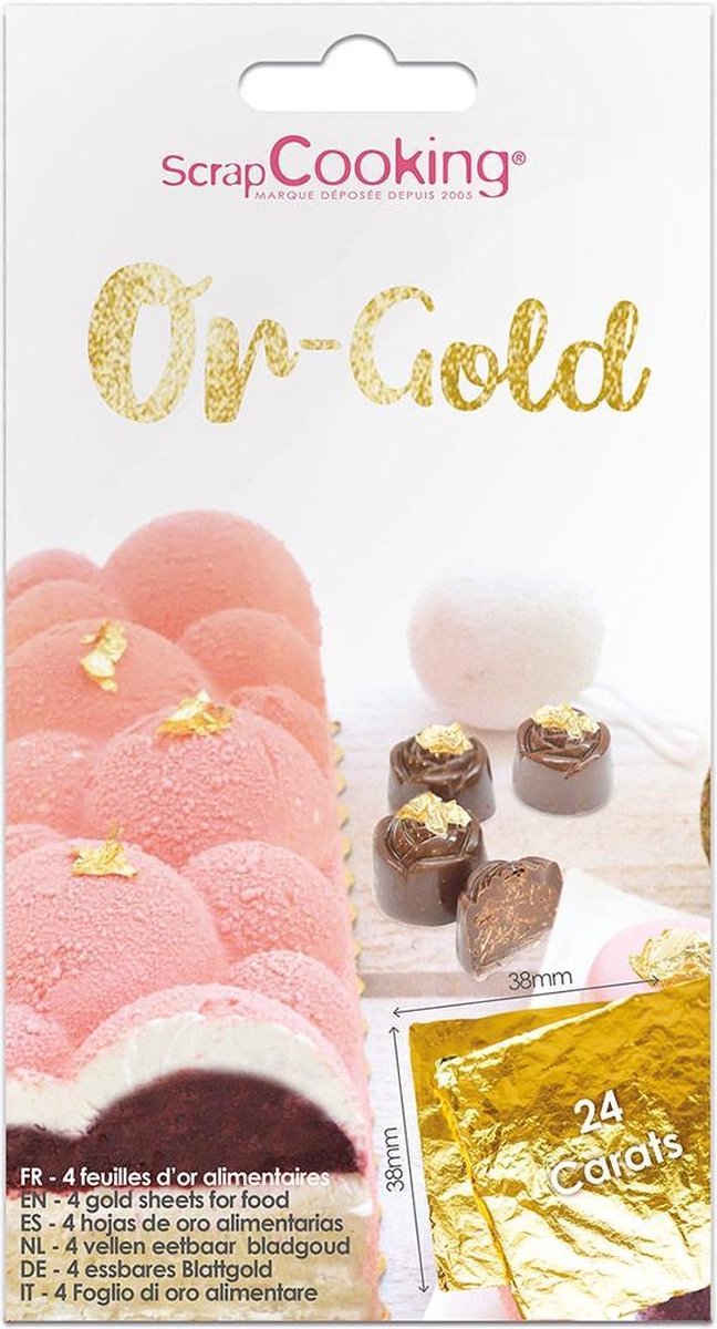 ScrapCooking 24 Karaat Goud Vellen - pk/4