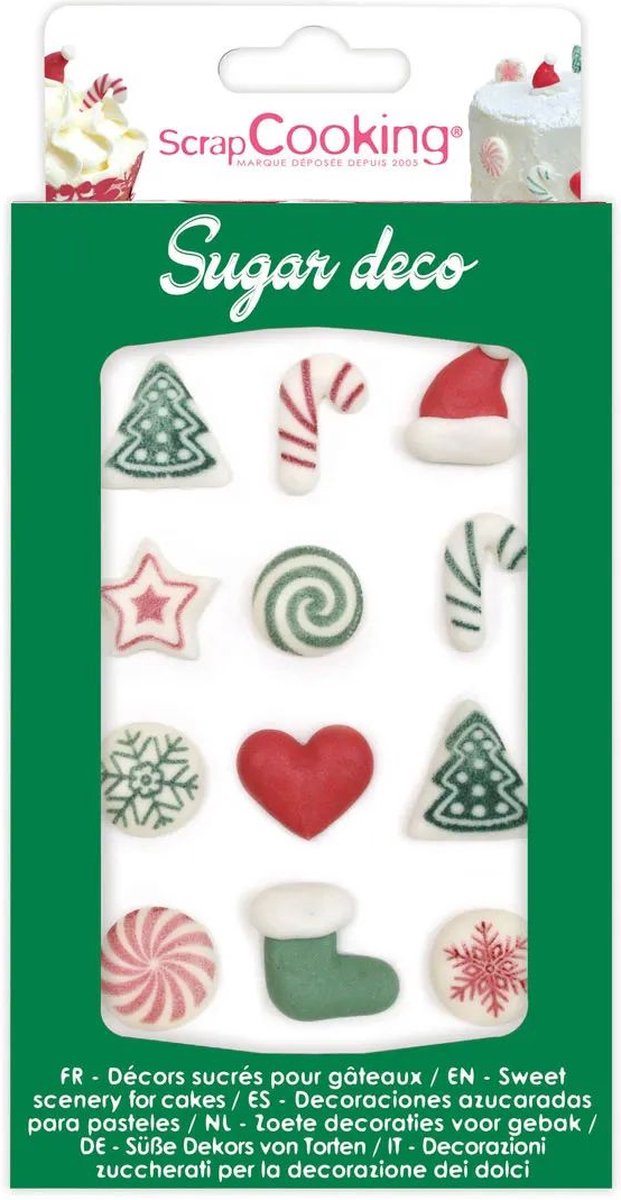 Scrapcooking - Suikerdecoraties - XMas - Set/12
