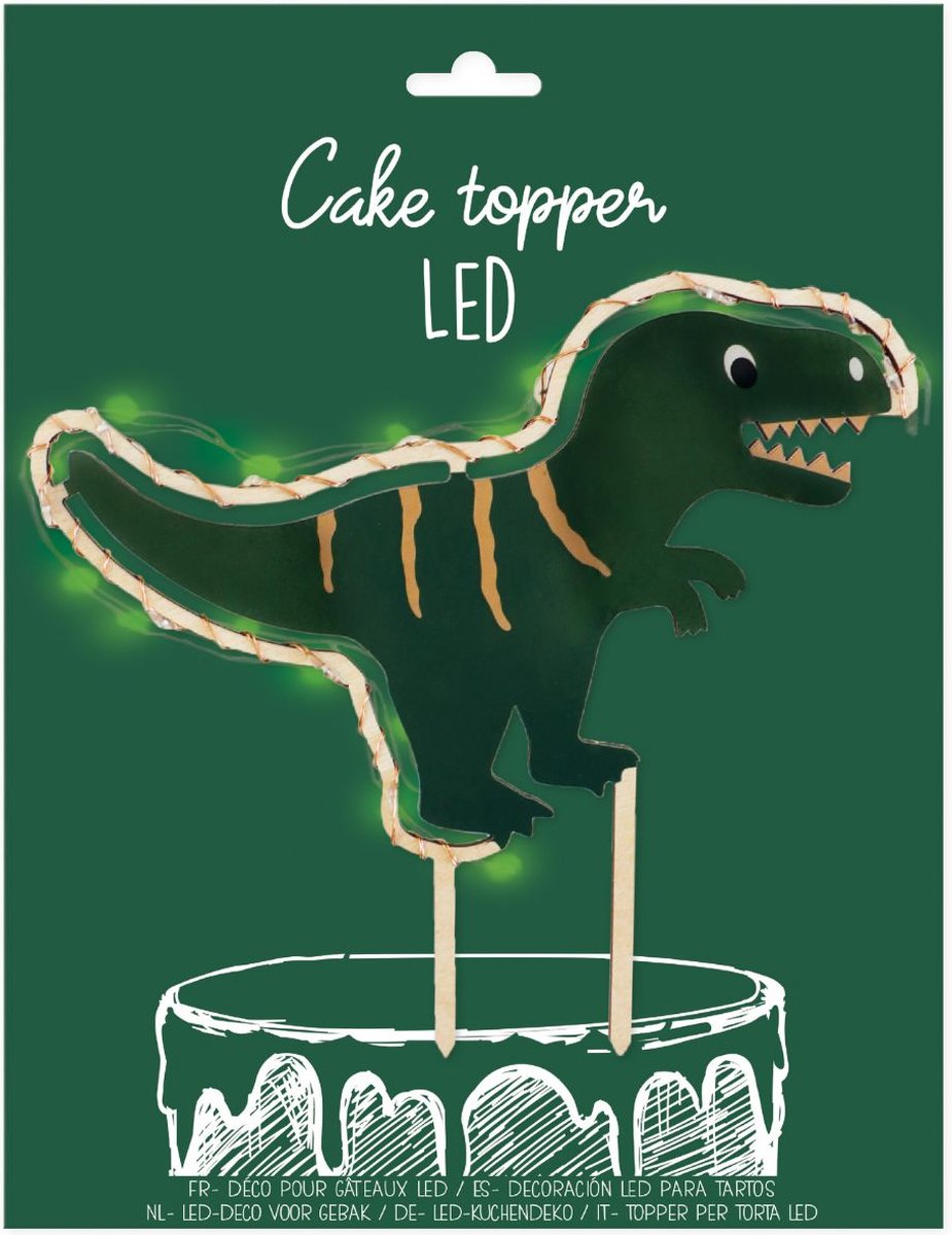 Scrapcooking LED Taarttopper - Dino